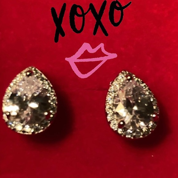 EUC Dainty 925 Pierced CZ Earrings - Picture 6 of 6